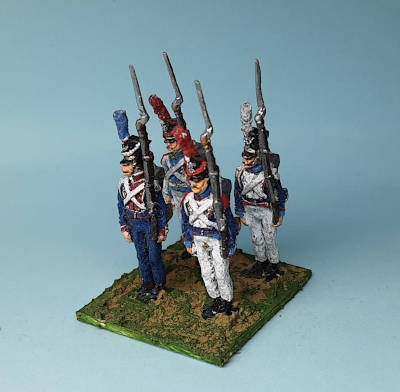 1807 - 1815: Polen - Grenadiere (die Muskete geschultert) - 1/72