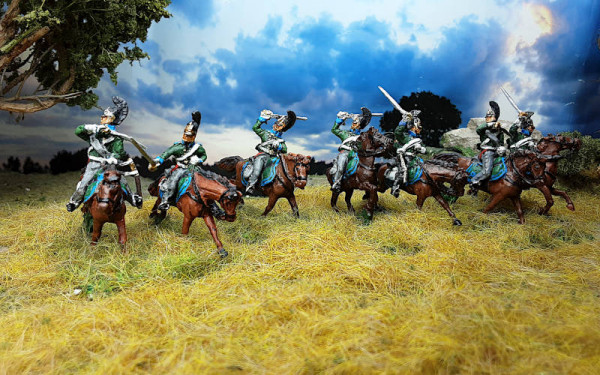 1812 - 1815: Russische Dragoner (im Angriff) - 1/72