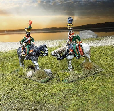 1809 - 1815L.Österreichische Ulanen - Command Set - 1/72