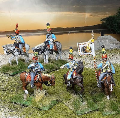 1809 - 1815:Österreichische Husaren - Command Set - 1/72